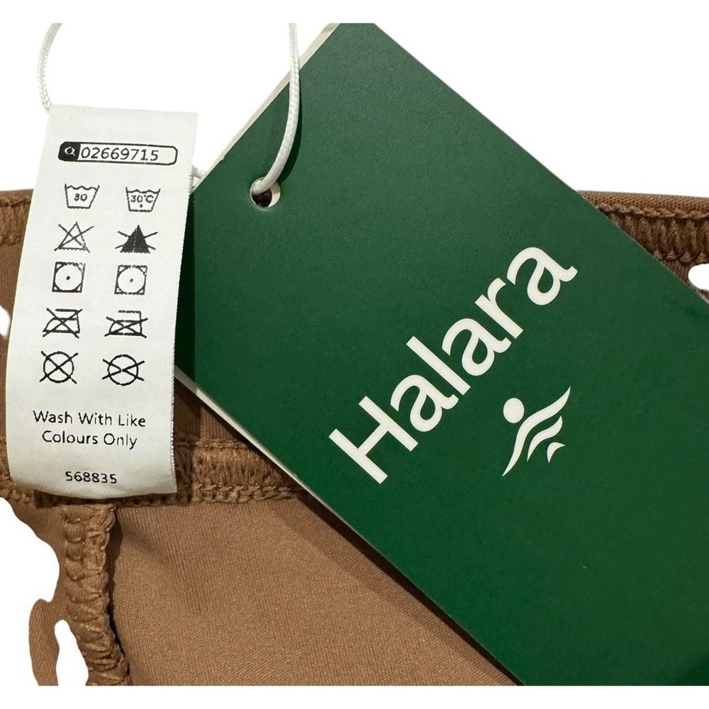 Halara Halo Tek Air Brown Pull On Flat Front size L - Picture 10 of 16